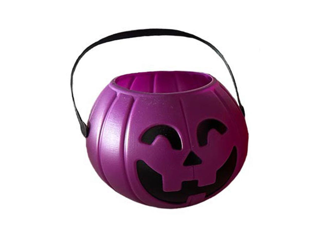 Zucca di halloween misura 16x14cm colore viola