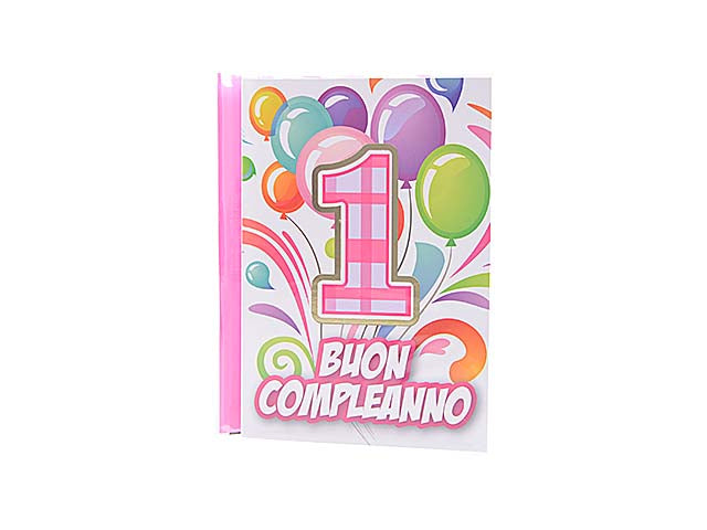 Biglietto auguri primo compleanno