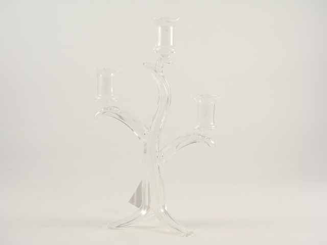 L.vetro candeliere 3 fiamme ca906/30