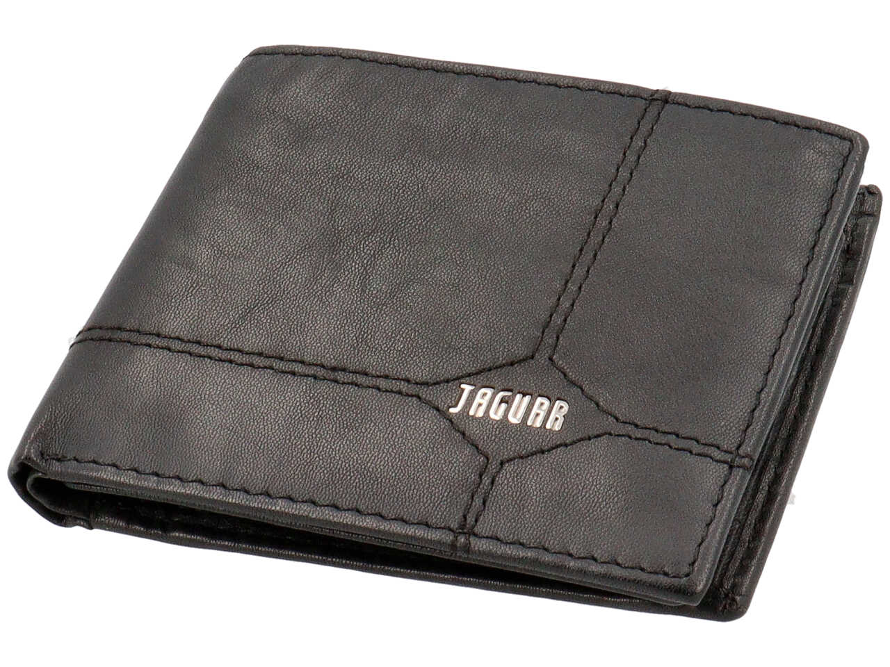 Portafoglio uomo jaguar vera pelle nero