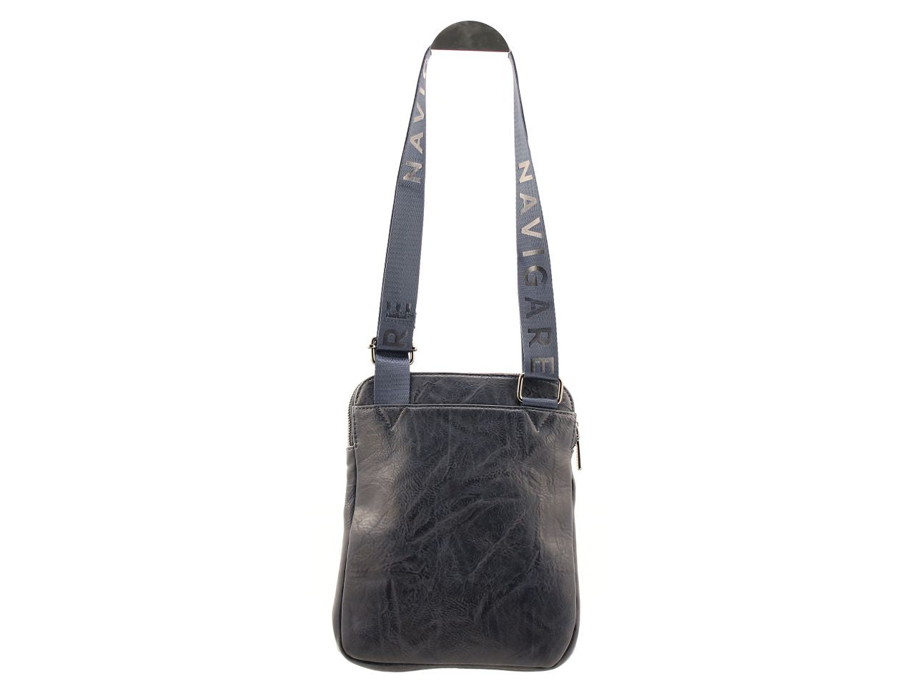 Borsello navigare in pelle sintetica misure 22x27,5x3,5cm colore blu