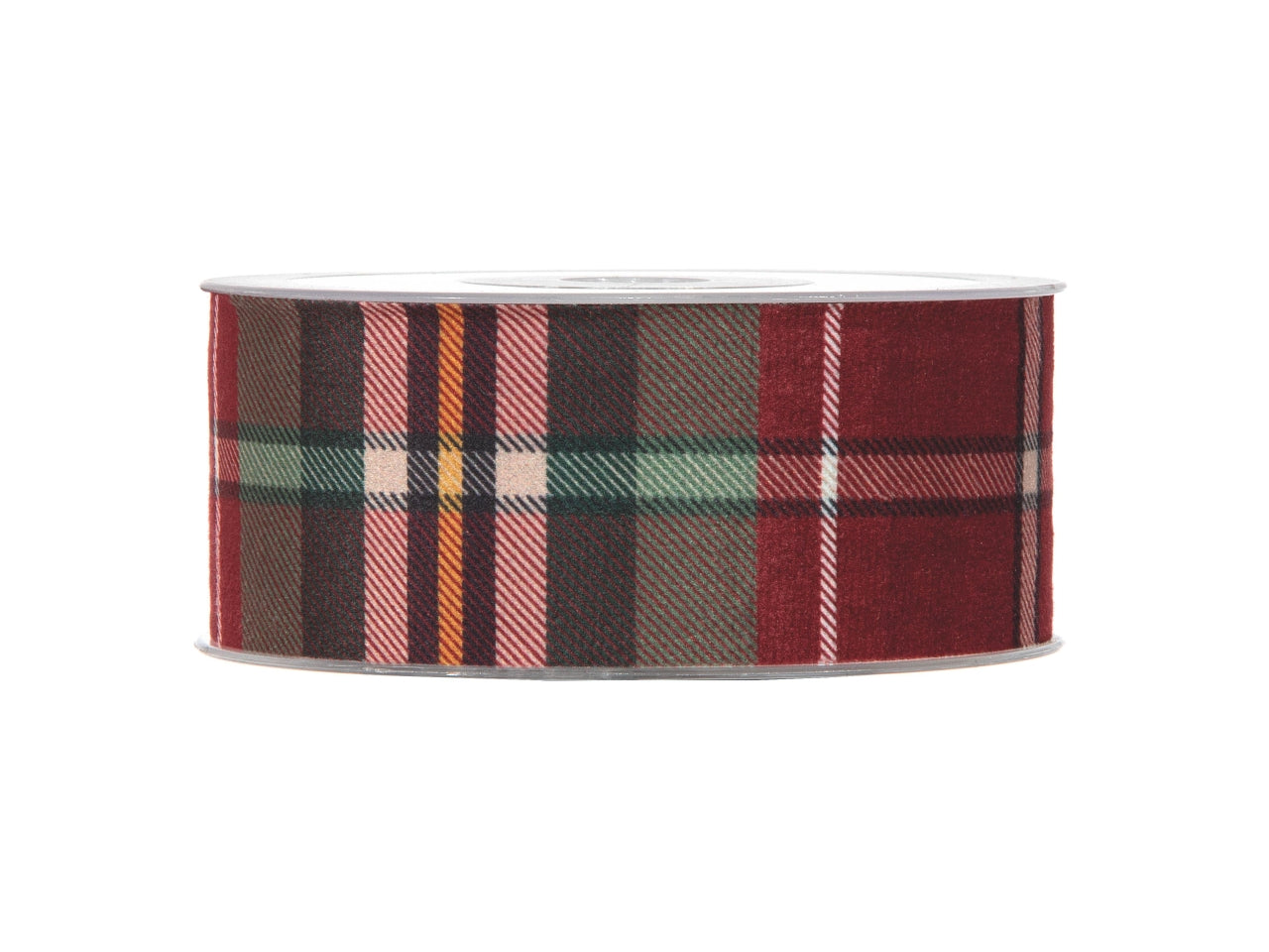 Nastro velvet tartan misura 40mmx10mt colore rosso