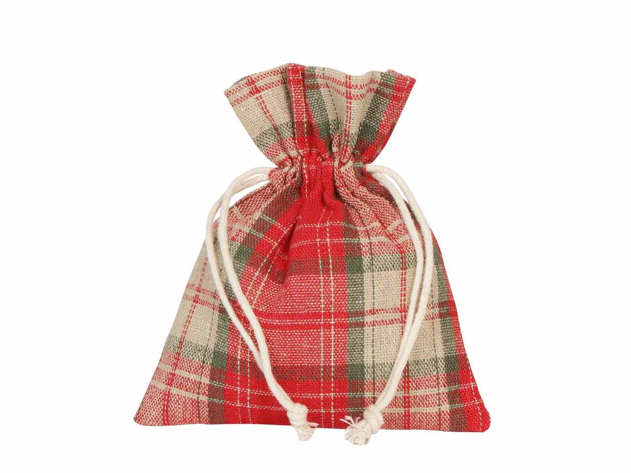Edinburgh sacchetto cm11x14 rosso/naturale