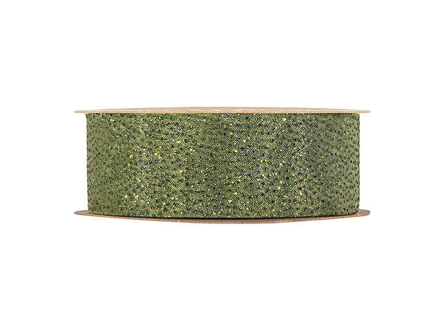 Nastro glittering 40mmx20mt verde 3940m 06