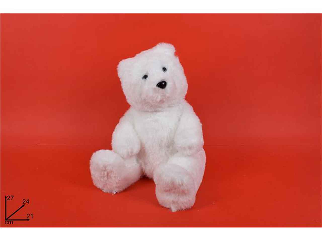 Orso pelliccia seduto 27cm ro010446