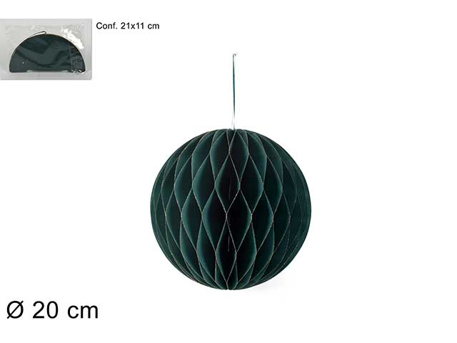 sfera carta 20cm verde richi.ca012752a