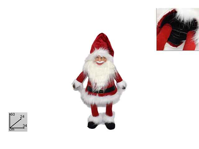 Babbo natale 60cm con molla ln001675