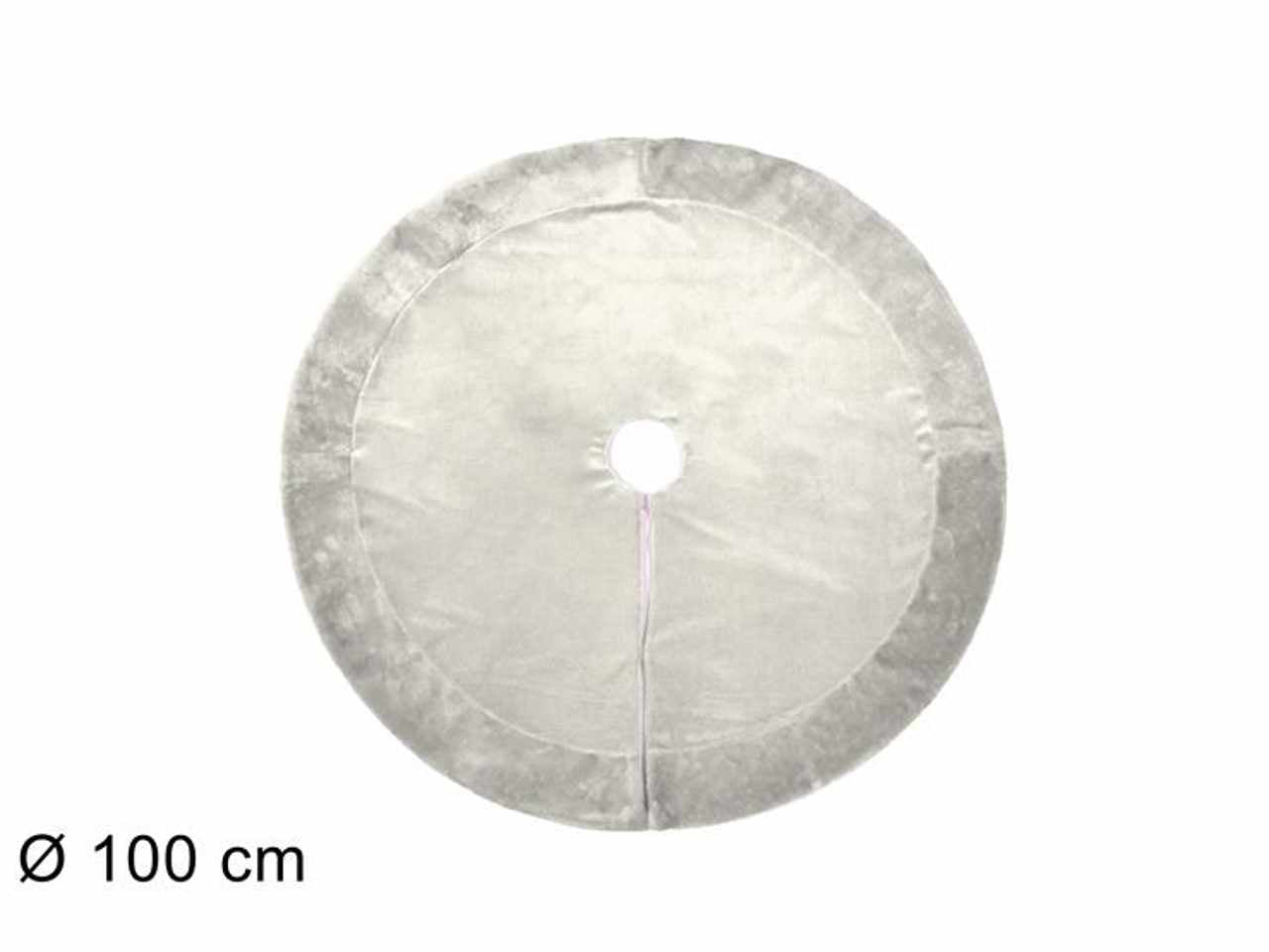 Copribase tappeto 100cm velluto e pelliccia bianco