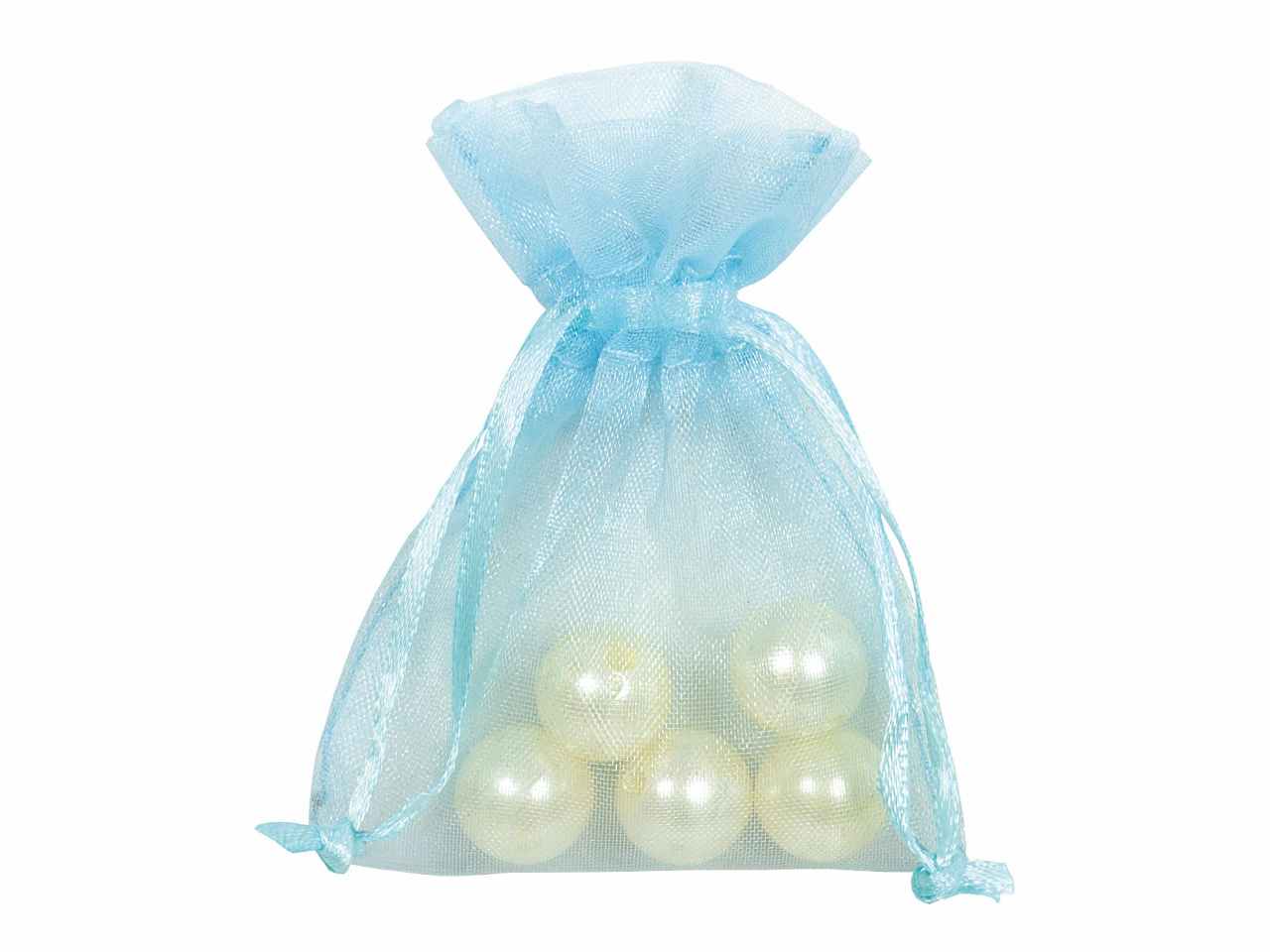 Bustina organza c/tir.raso 5xh7,5cmsky 760 16