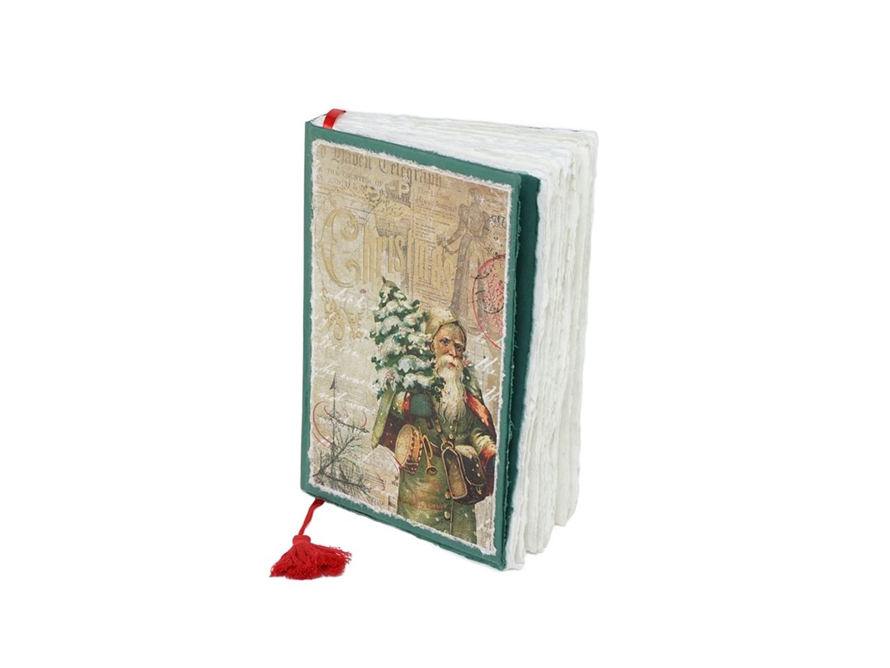 Blocco note babbo natale colore verde con 96 pagine in carta