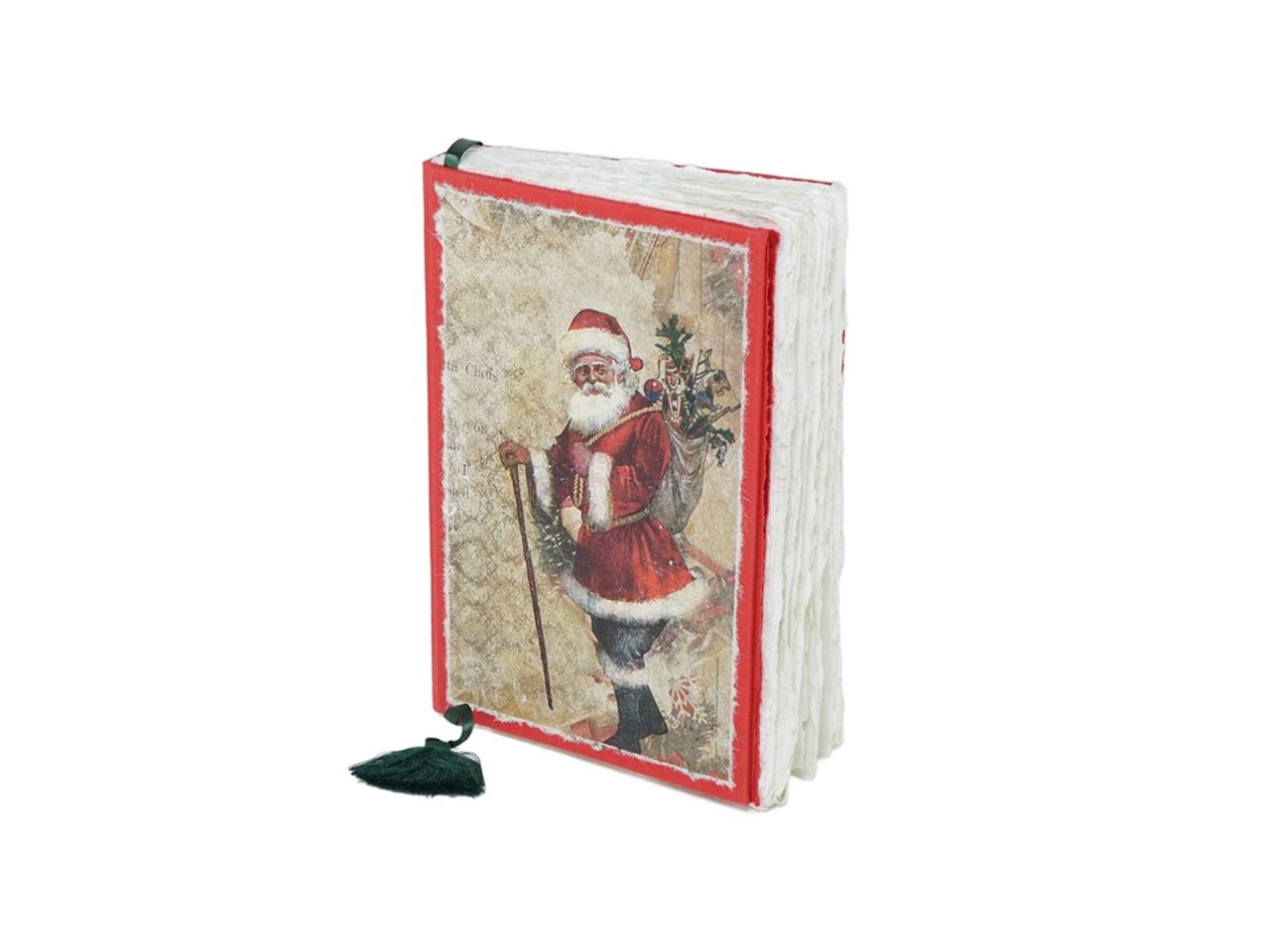 Blocco note babbo natale colore rosso con 96 pagine in carta