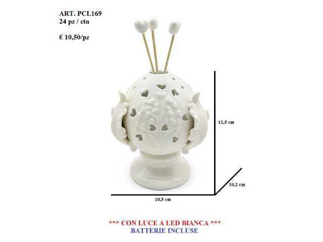 Profumatore pomo c/luce plc169