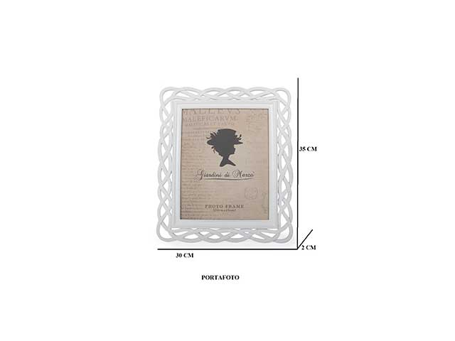 linea paola portafoto 20x25 bianco linea pfw2025b