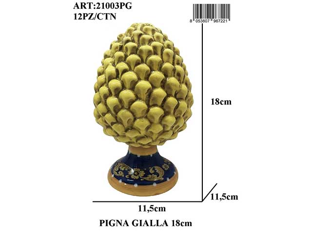 Pigna 18cm gialla 21003pg