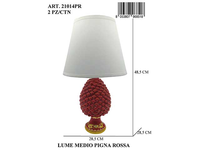 Lume medio pigna rossa 21014pr
