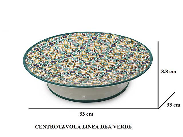 L.dea centrotavola verde 21007v