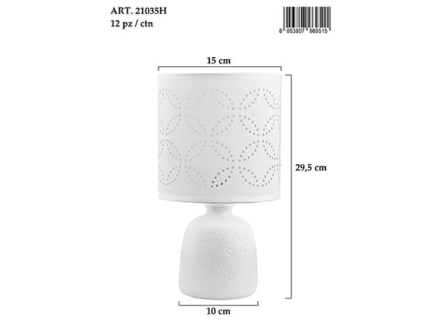 Lume piccolo bianco traforato 21035h
