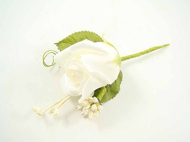 rosa white 17cm c/racchette 6pz b0567