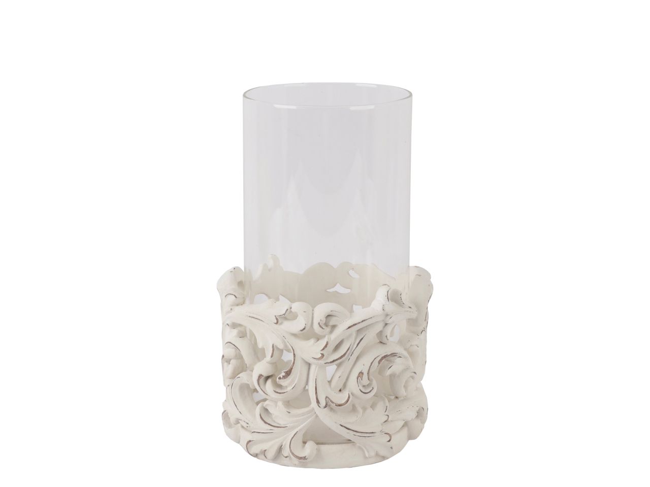 Portacandela aperto damask d.11xh.21,5cm