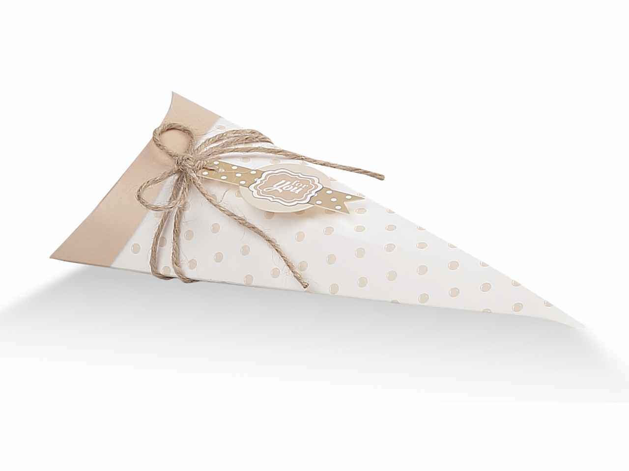Scatola for you tort.cono a pois 10pz sfy140