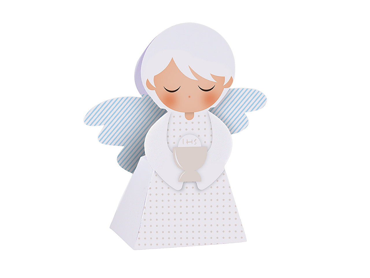 Scatola sweet angels azzurra 10 pezzi 1020010i