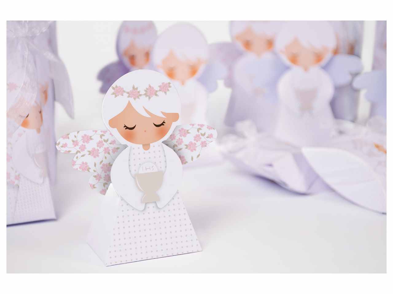 Scatola sweet angels azzurra 10 pezzi 1020010i