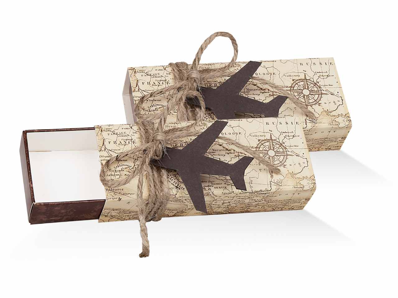 Scatola travel vintage aereo 10pz stv30