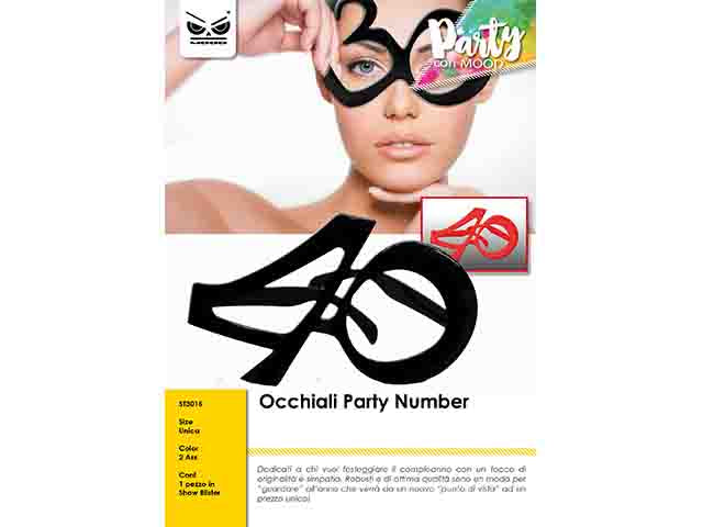 Occhiali party 40 anni st3015