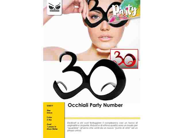 Occhiali party 30 anni st3017