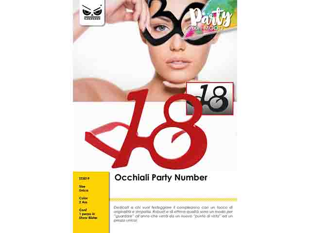 Occhiali party 18 anni st3019