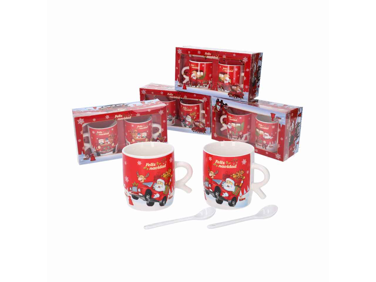 Tazza ceramica babbo natale  assortiti cm22x8x12