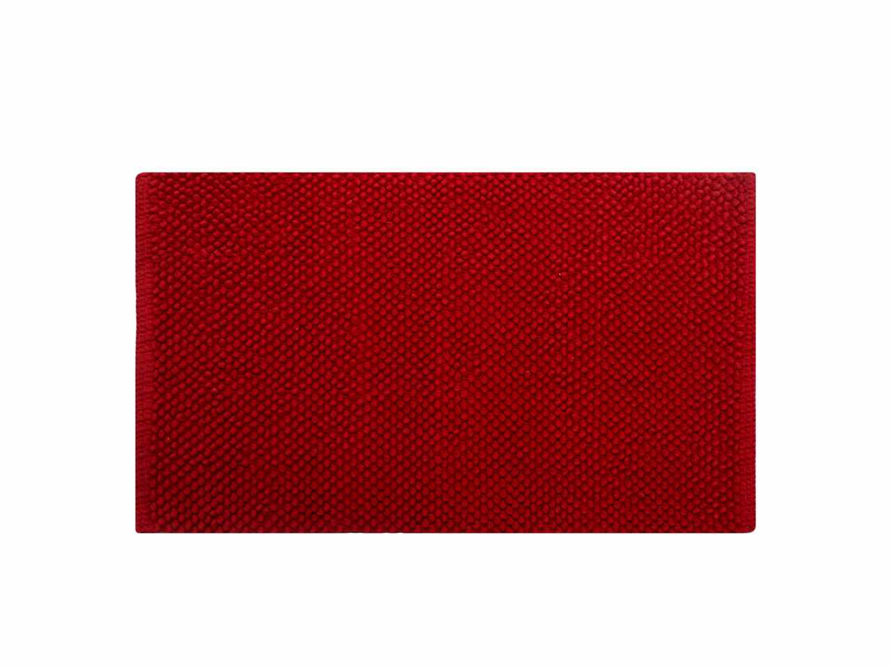 Tappeto bagno con pallini corallo 100% cotone cm50x80
