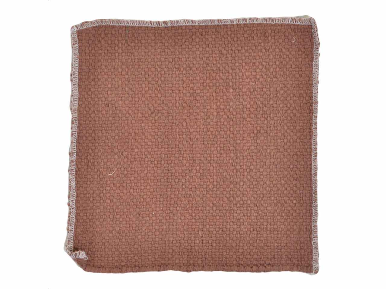 Tappeto bagno con trama semplice marrone 100 % cotone cm50x90