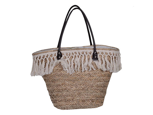Borsa spiaggia in paglia 50x19x30cm