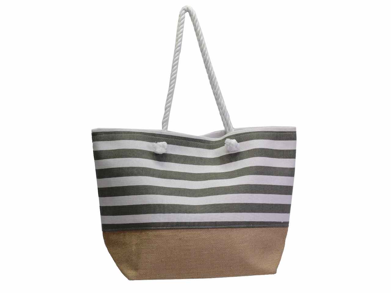 Borsa spiaggia juta in tessuto