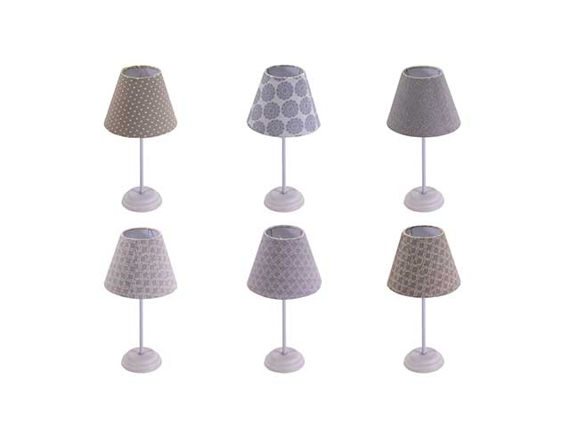 lampada metallo bianco d17h 343719650000
