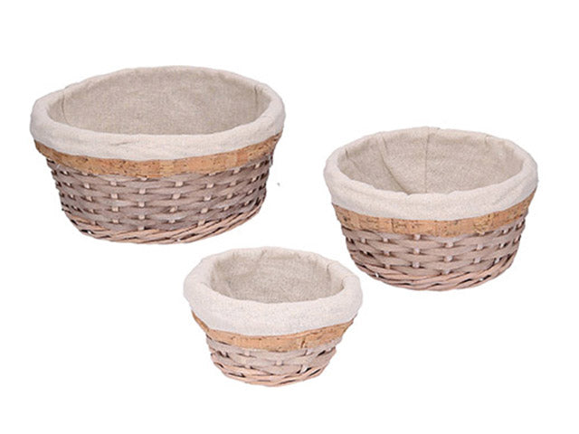 Cestino vimini 3 pezzi 1616140000