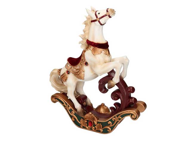 cavallo resina bianco 30x9x38 6130540000