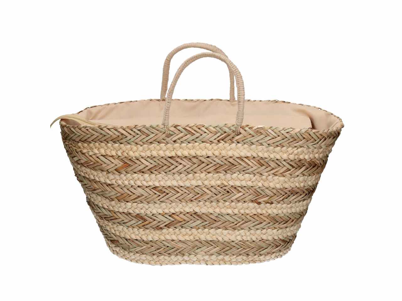 Borsa spiaggia naturale in paglia