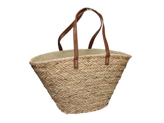 borsa spiaggia naturale in paglia