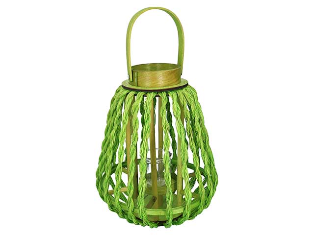 lanterna legno verde 30xh53 3722320000