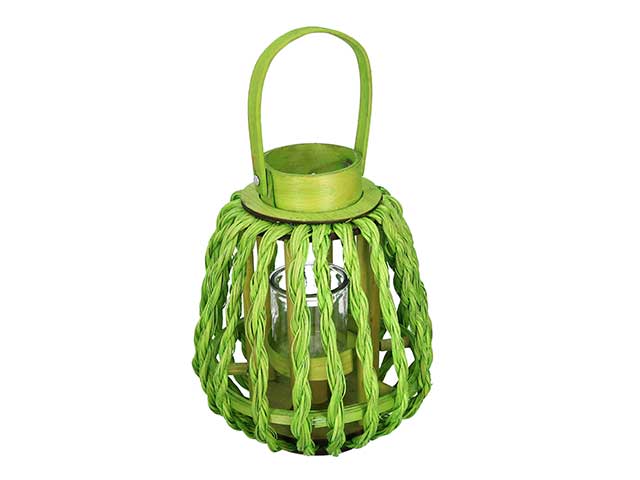 lanterna legno verde 24xh40 3722330000