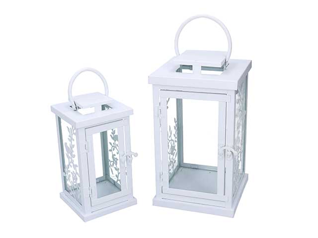 lanterna 2pz bianca metallo 3723140000