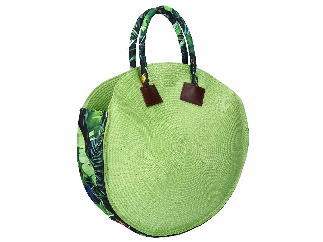 Borsa spiaggia verde in poliestere