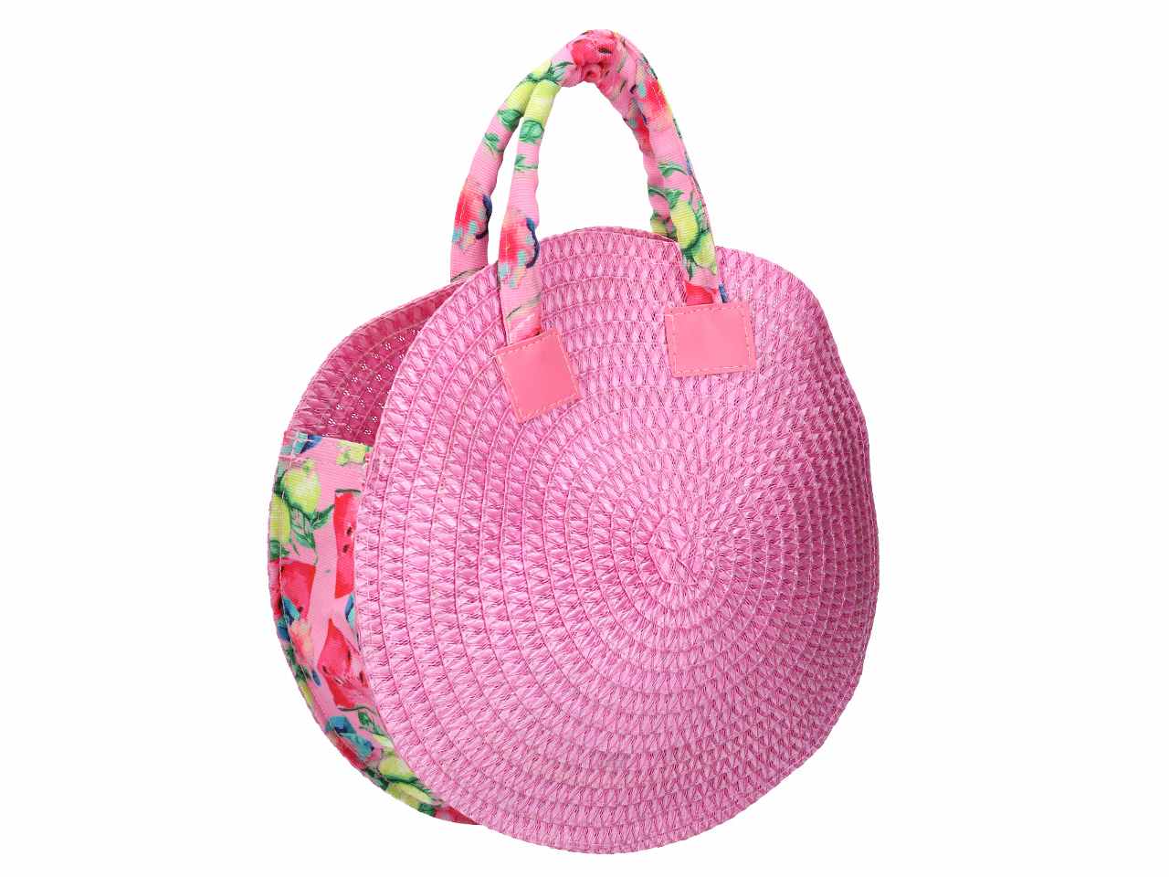 Borsa spiaggia rosa in poliestere