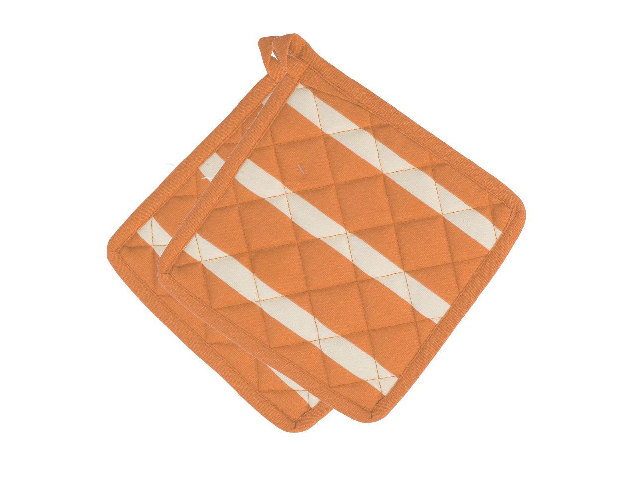 Presina pop righe set 2 pezzi colore arancione cm20x20