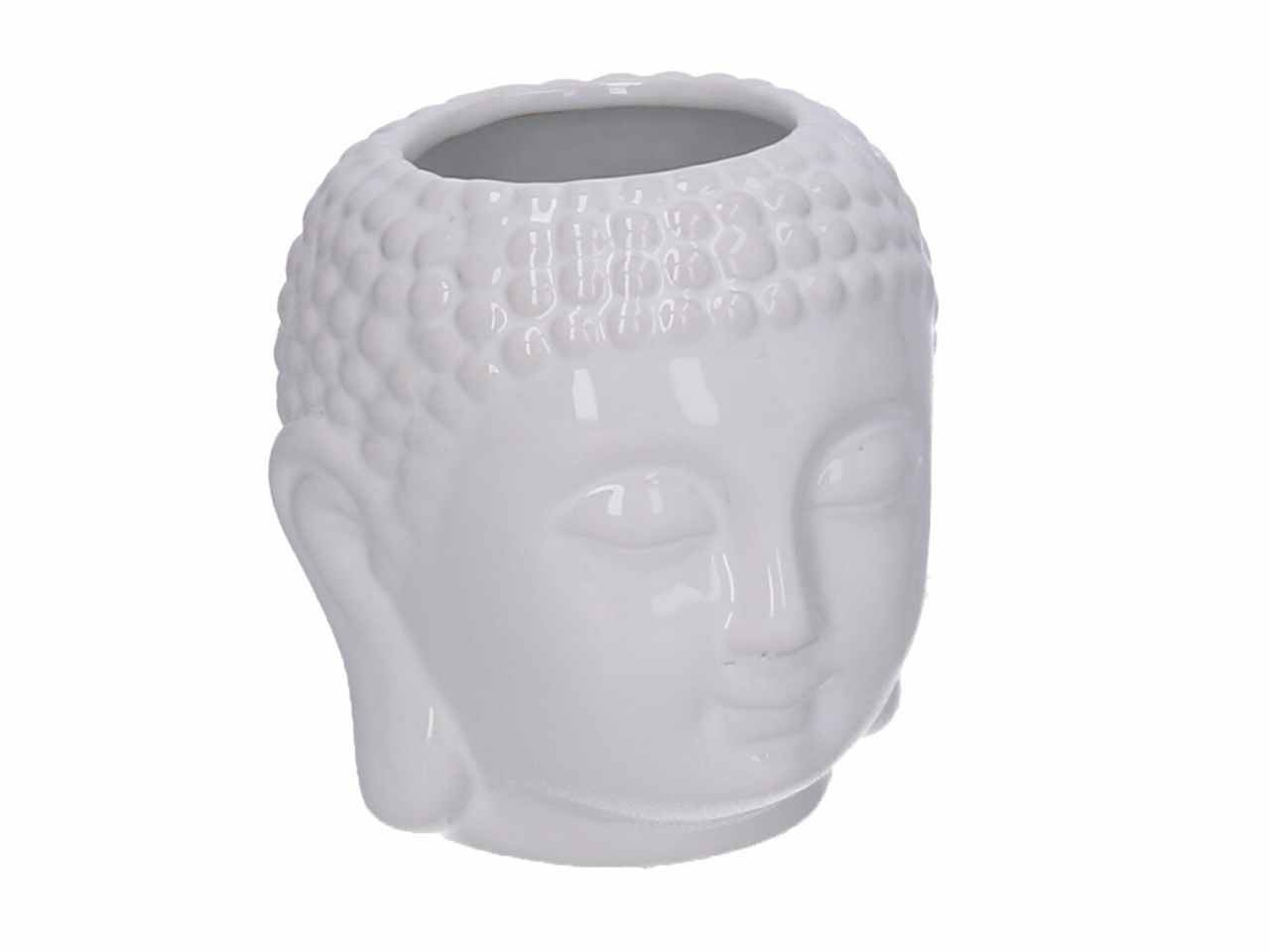 porta vaso ceramica buddha bianco h10,8cm 5864650000