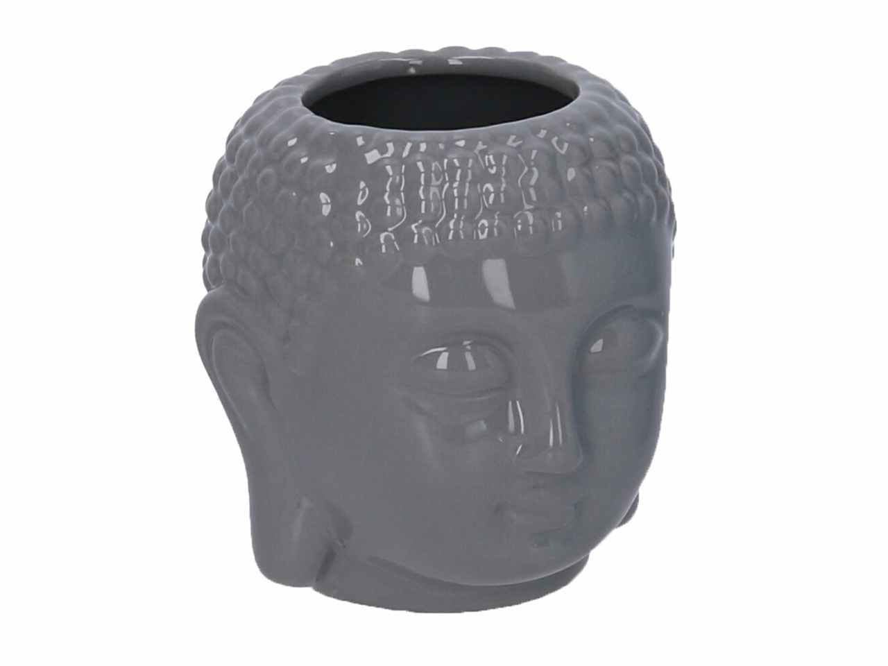 porta vaso ceramica buddha grigio h10,8cm 5864660000