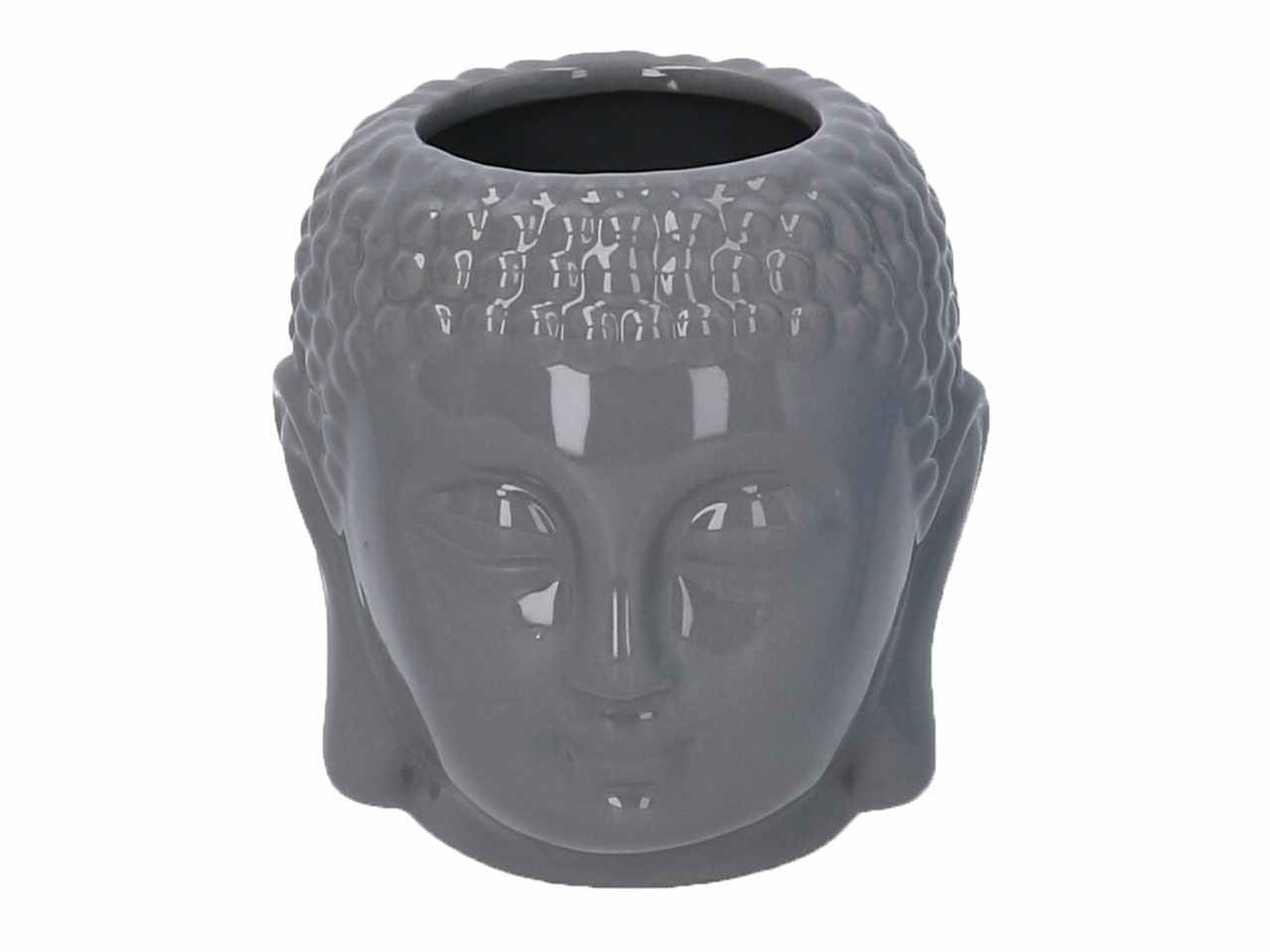 porta vaso ceramica buddha grigio h10,8cm 5864660000