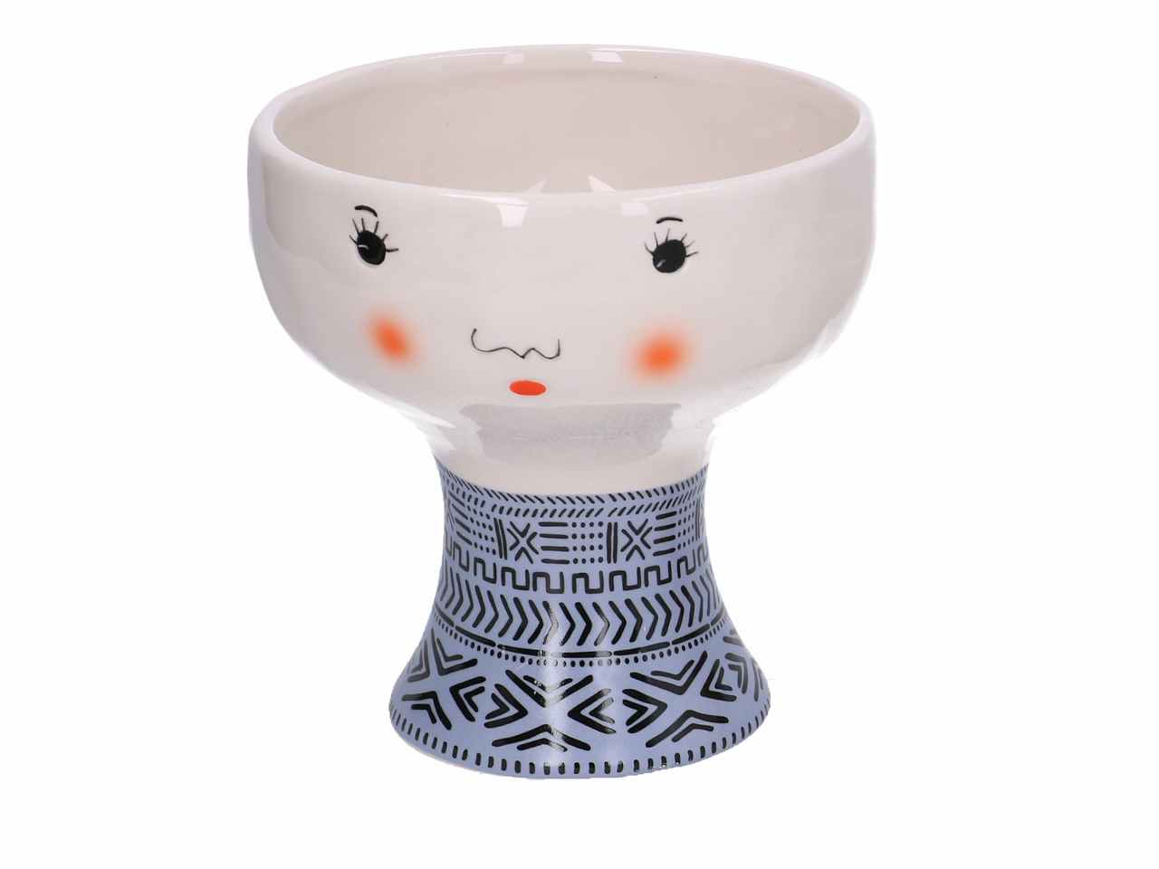 P.vaso cer.viso azzurro h14,1cm 5865750000